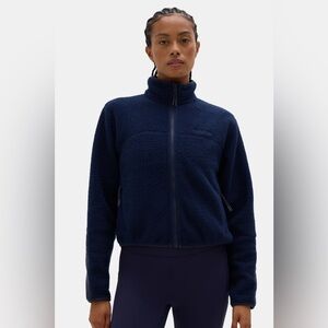 NWT NEW Halfdays Chapelle Fleece Jacket Navy Size Extra Small